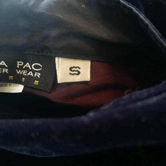 Mycra Pac Designerware Velvet Reversible Rain Coat Whimsy Goth Cape Hooded RARE - Picture 5 of 16